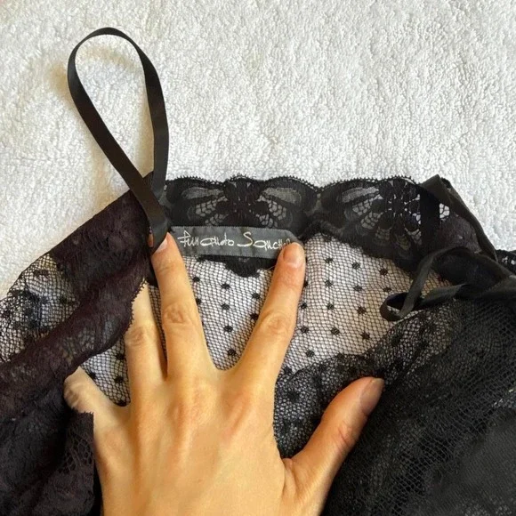 vintage black lace cami top - Picture 4 of 5